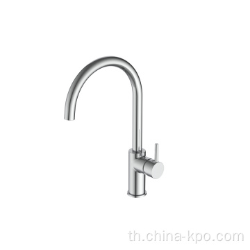 เครื่องผสมร่วมสมัย Chrome Handle Handle Kitchen Faucet